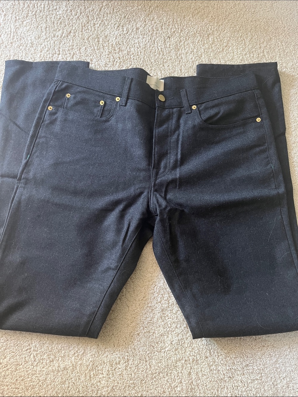 Sid Mashburn Charcoal Gray Wool 5 Pocket pants